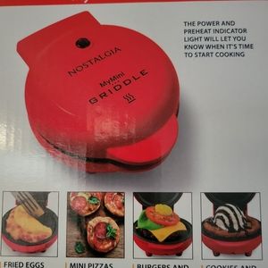 Personal 5 inch Red Griddle